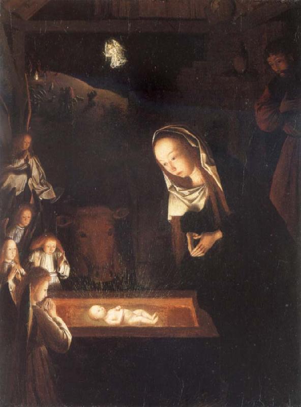 Geertgen Tot Sint Jans The natitity at night oil painting picture
